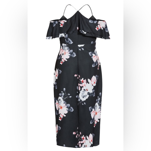 NWT CITY CHIC Black Lotus Dress - black *NWT* - Picture 5 of 5